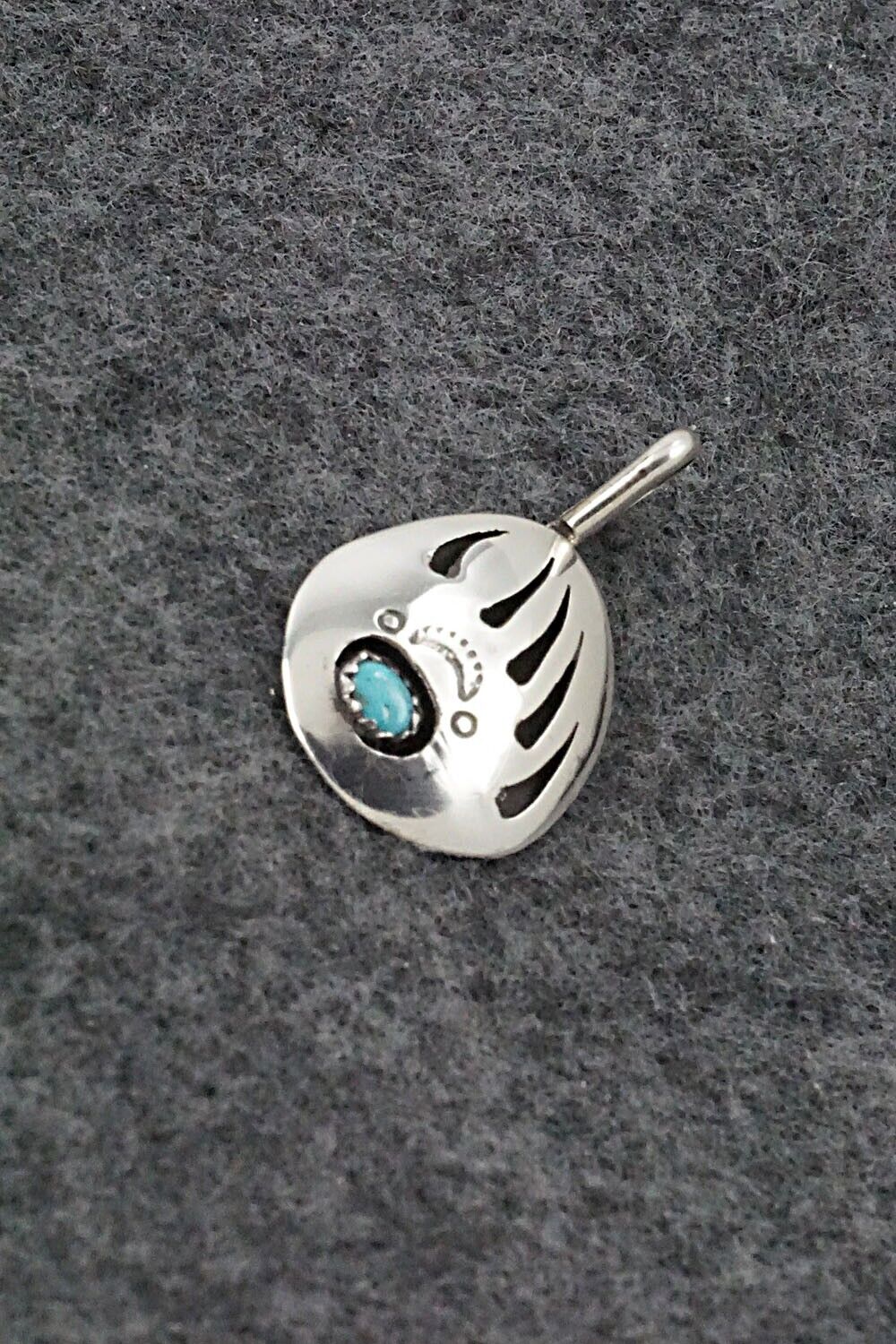 Turquoise & Sterling Silver Pendant - Ervin Begay