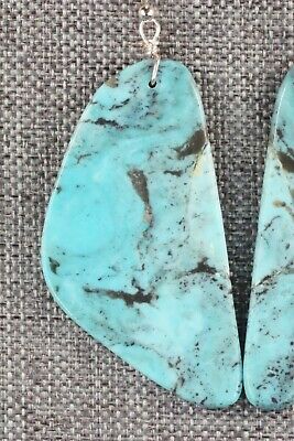 Turquoise & Sterling Silver Earrings - Ella Mae Garcia