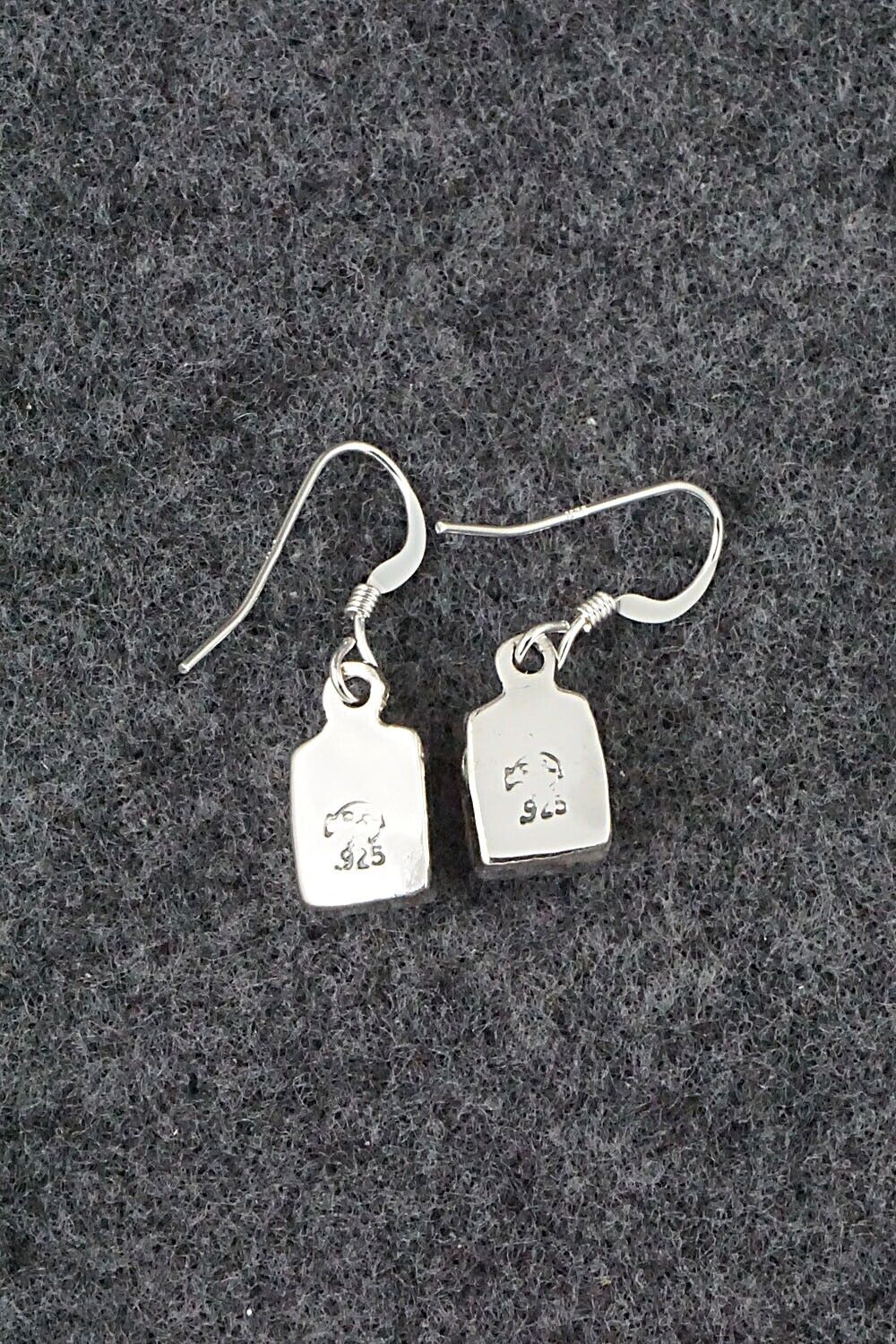 Turquoise & Sterling Silver Earrings - Lee Shorty