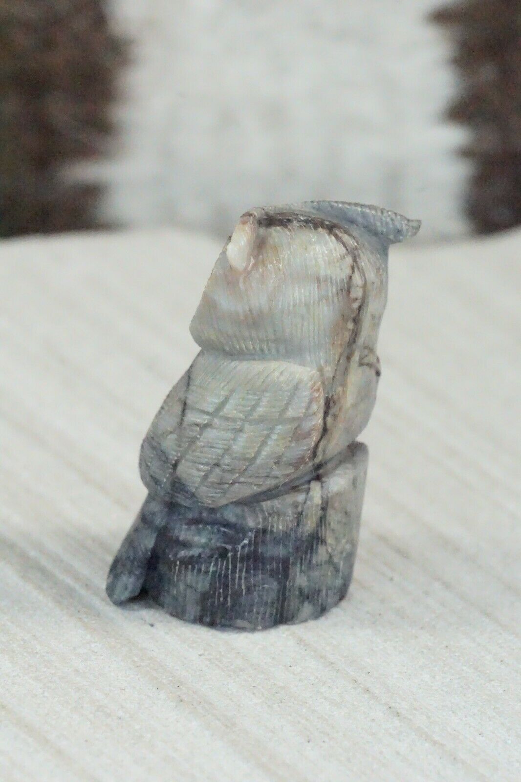 Owl Zuni Fetish Carving - Colin Weeka
