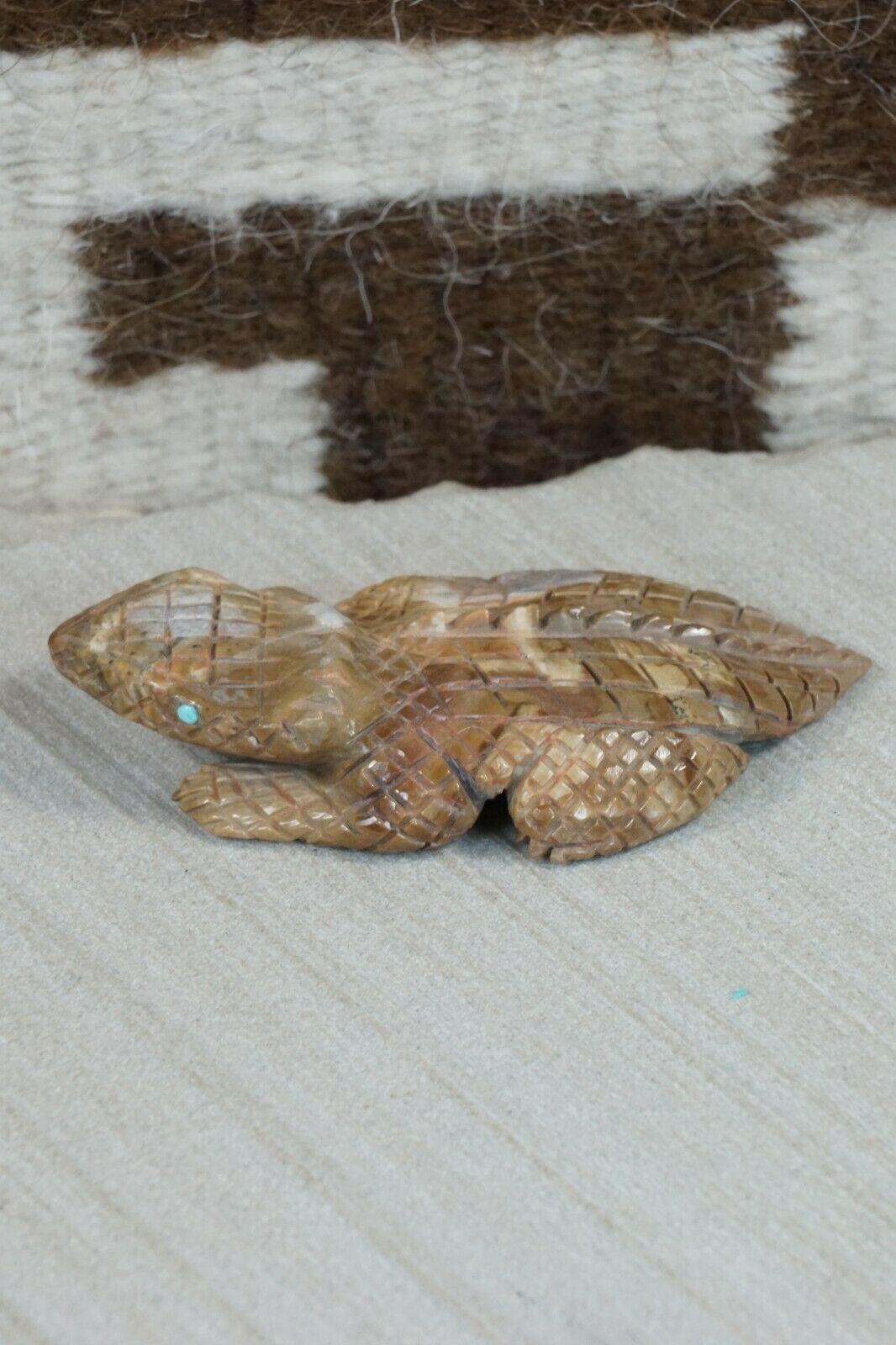 Horned Toad Zuni Fetish Carving - Jonas Hastito
