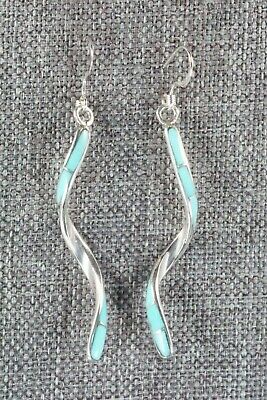 Turquoise & Sterling Silver Earrings - Ira Johnson