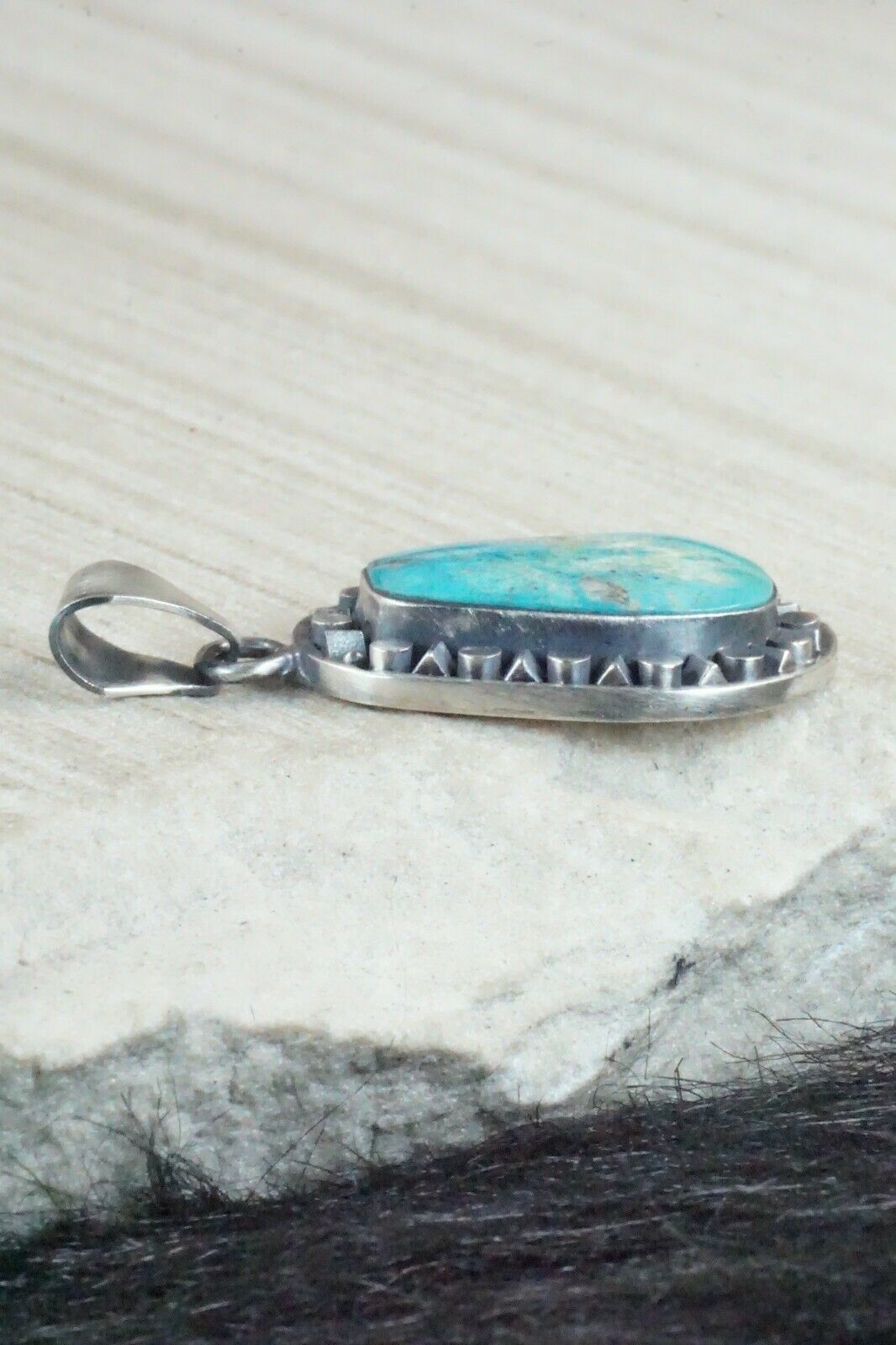 Turquoise and Sterling Silver Pendant - Sharon McCarthy