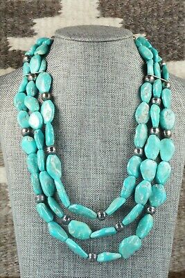 Turquoise & Sterling Silver Necklace - Navajo
