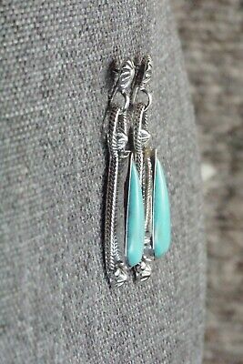 Turquoise & Sterling Silver Earrings - Verley Betone