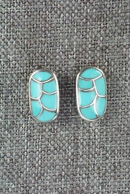 Turquoise & Sterling Silver Earrings - Orena Leekya
