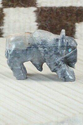 Buffalo Zuni Fetish Carving - Derrick Kaamasee