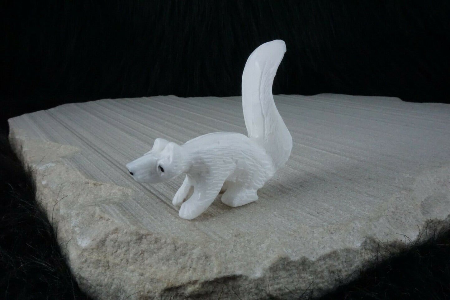 Skunk Zuni Fetish Carving - Russell Shack - High Lonesome Trading