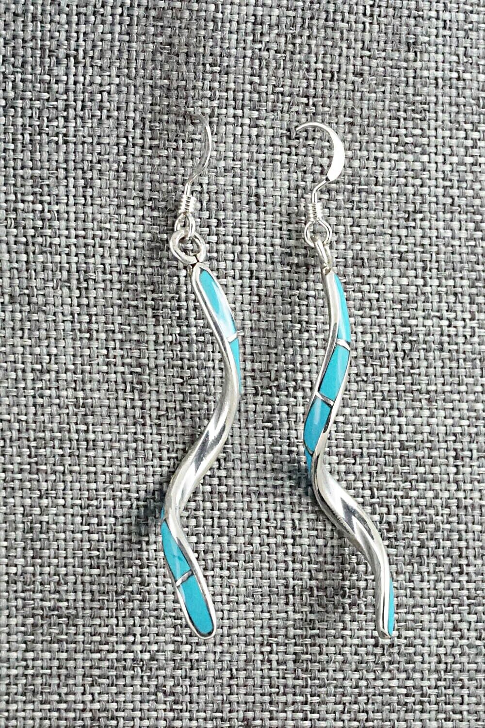 Turquoise & Sterling Silver Earrings - Ira Johnson