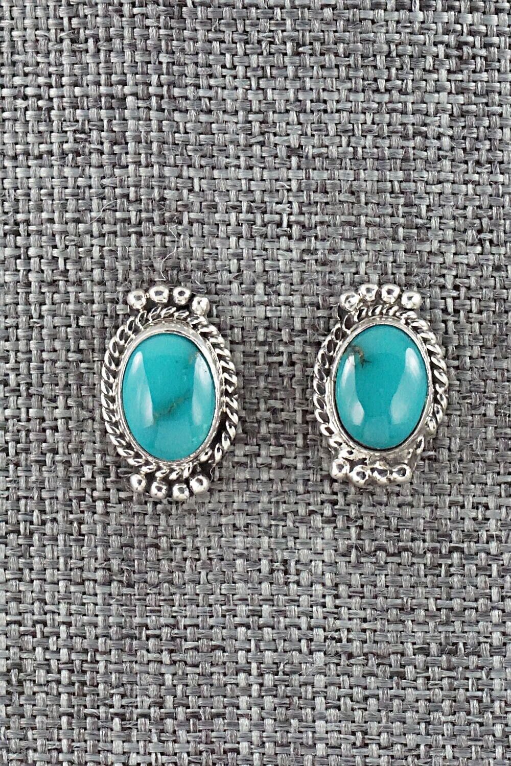 Turquoise & Sterling Silver Earrings - Jan Mariano