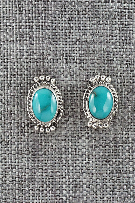 Turquoise & Sterling Silver Earrings - Jan Mariano