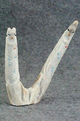 Corn Maiden Zuni Fetish Carving - Derrick Kaamasee - High Lonesome Trading
