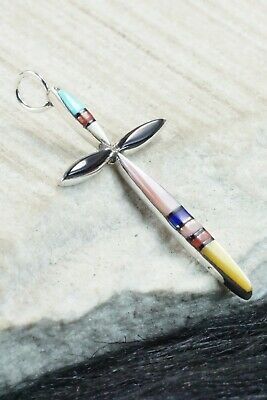 Multi Stone & Sterling Silver Pendant - Lynette Bowannie
