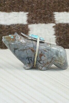 Wolf Zuni Fetish Carving - Delvin Leekya