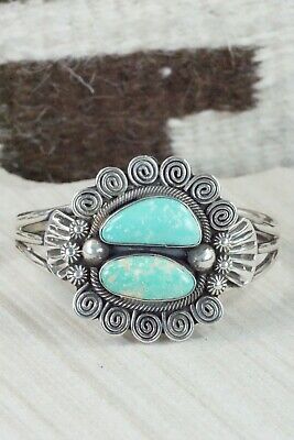 Turquoise and Sterling Silver Bracelet - Jess Martinez