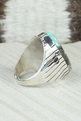 Turquoise and Sterling Silver Ring - Ray Jack - Size 9.5