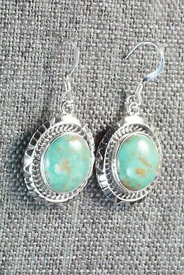 Turquoise & Sterling Silver Earrings - Amos Begay