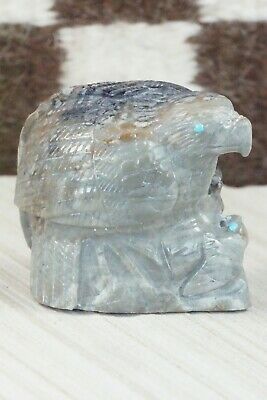 Eagle Zuni Fetish Carving - Derrick Kaamasee