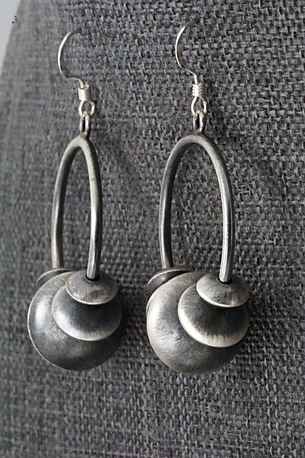 Sterling Silver Navajo Pearl Earrings - Preston Haley