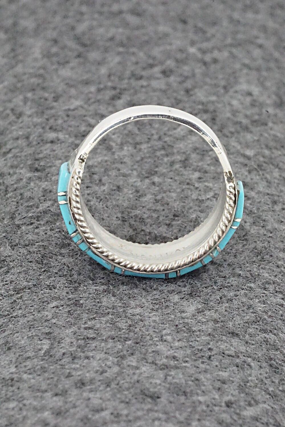Turquoise & Sterling Silver Ring - Deirdre Luna Panteah - Size 11