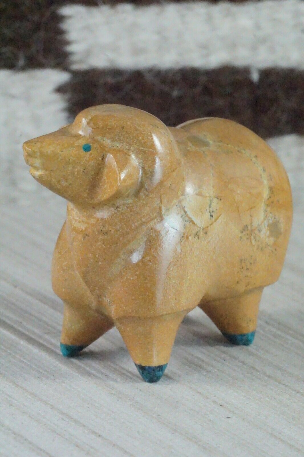 Sheep Zuni Fetish Carving - Enrike Leekya