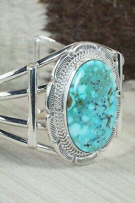 Turquoise & Sterling Silver Bracelet - Raymond Delgarito - High Lonesome Trading