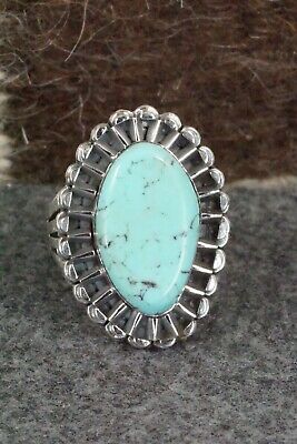 Turquoise & Sterling Silver Ring - Jimson Belin - Size 8.5