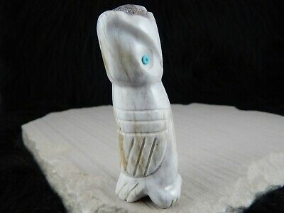 Owl Zuni Fetish Carving - Robert Weahkee - High Lonesome Trading