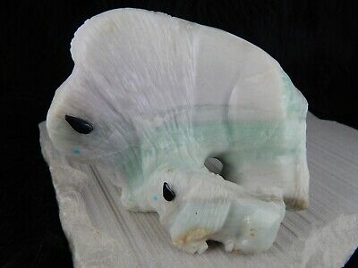 Buffalo Zuni Carving - Kevin Quam - High Lonesome Trading