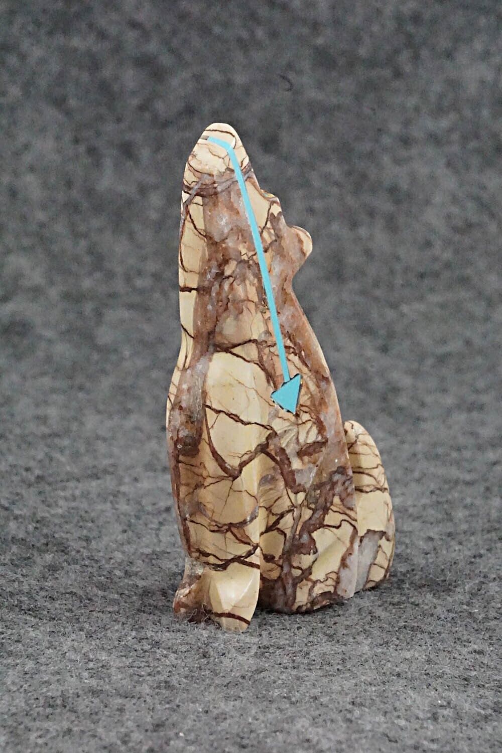 Coyote Zuni Fetish Carving - Rodney Laiwakete