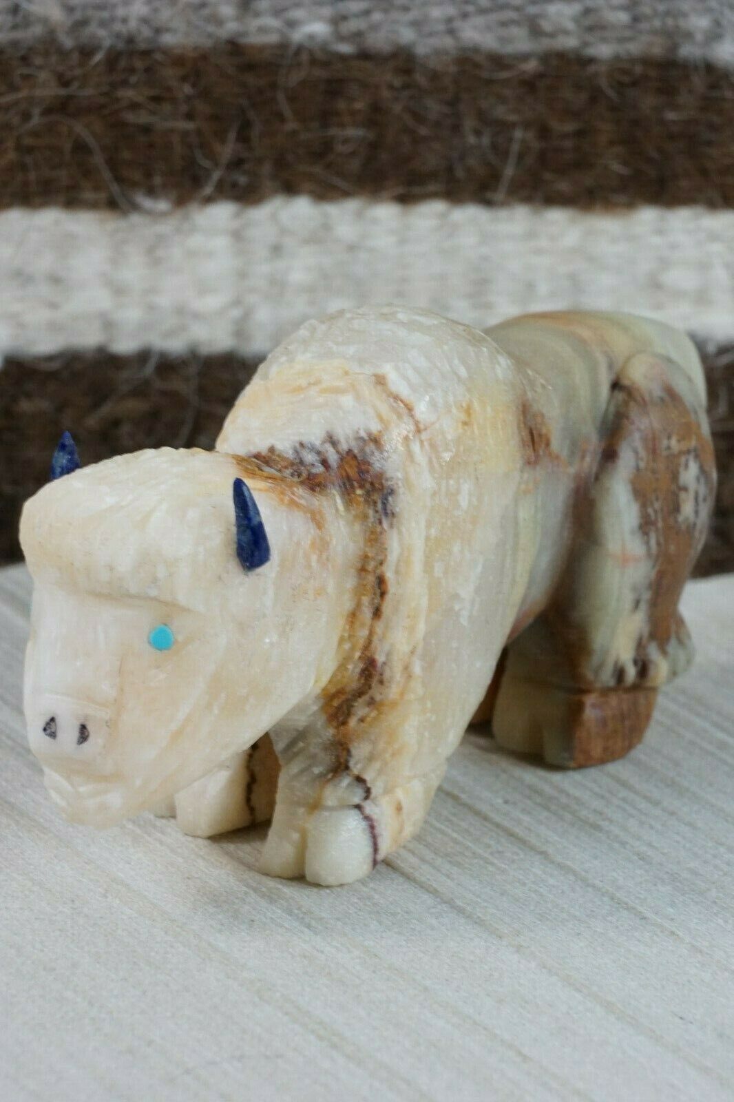 Buffalo Zuni Fetish Carving - Jon Quam - High Lonesome Trading