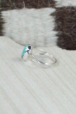 Turquoise and Sterling Silver Ring - Robert Martinez - Size 6