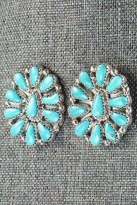 Turquoise & Sterling Silver Earrings - Alicia Wilson