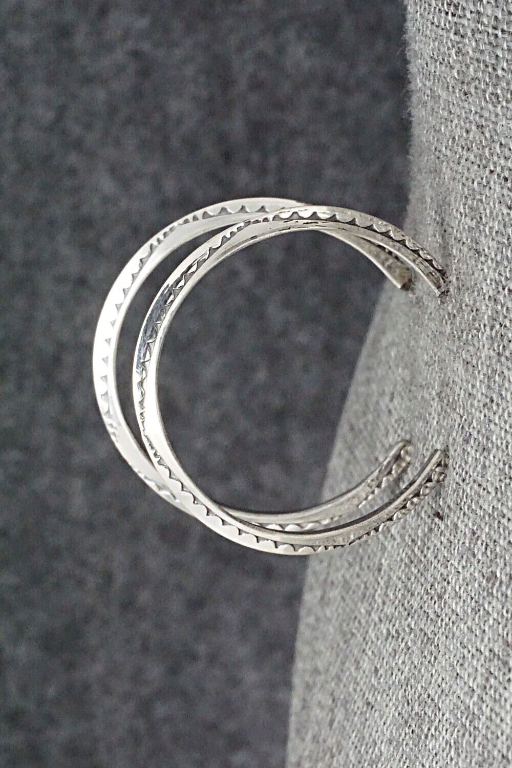 Sterling Silver Hoop Earrings - Elaine Tahe