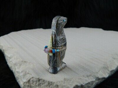 Bird Zuni Fetish Carving - Narren Bowannie - High Lonesome Trading