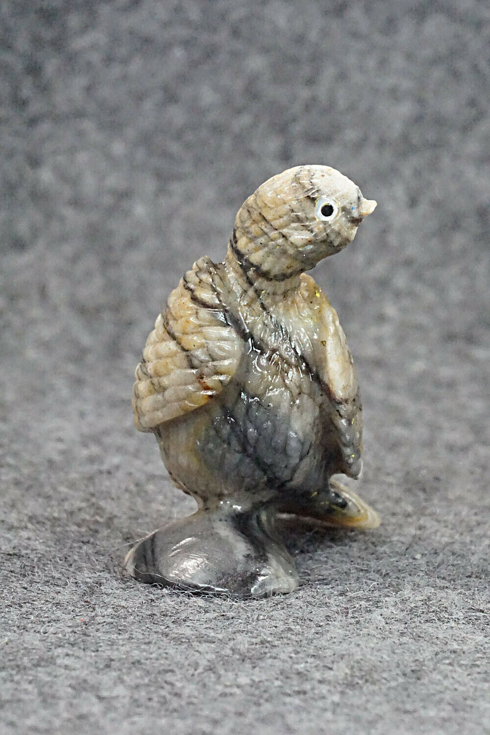Turkey Zuni Fetish Carving - Ben Kaamasee