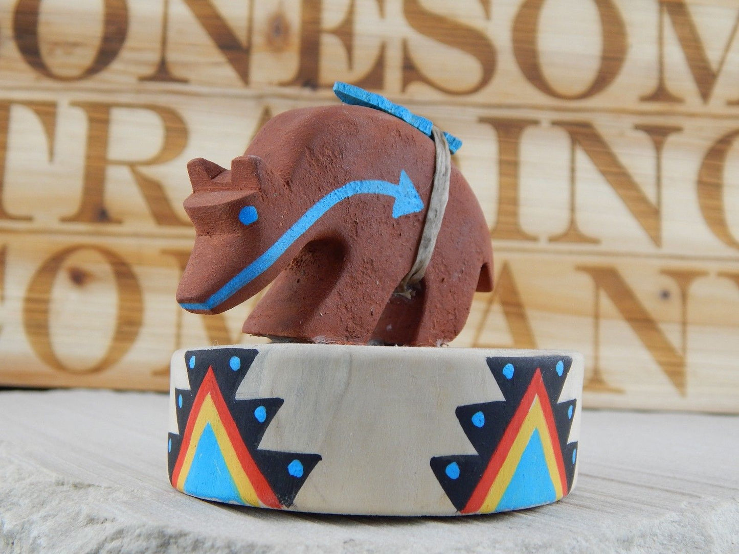 Bear Zuni Fetish Carving - Eldred Sanchez - High Lonesome Trading
