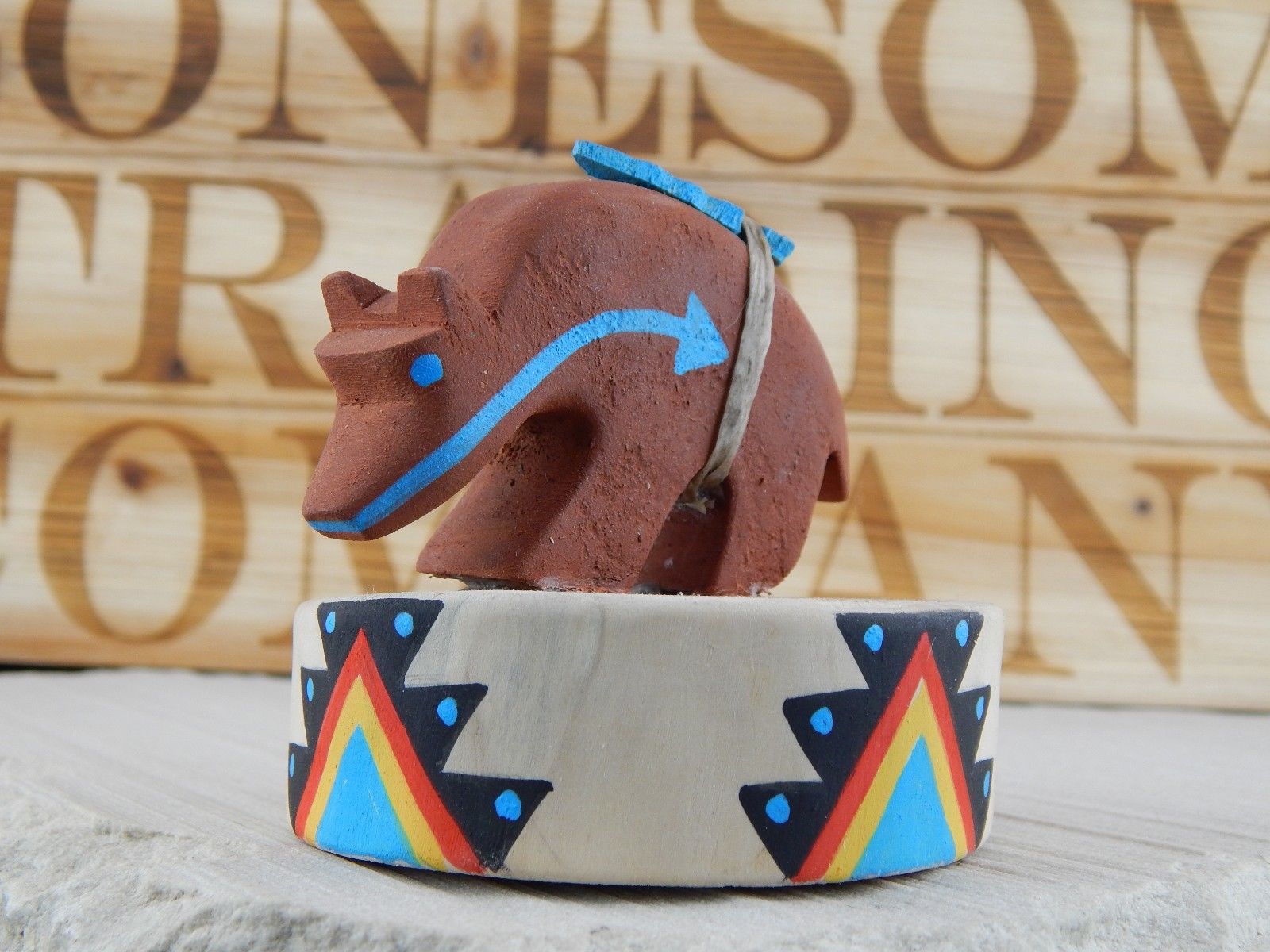 Bear Zuni Fetish Carving - Eldred Sanchez - High Lonesome Trading