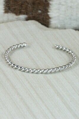 Navajo Sterling Silver Bracelet - Elaine Tahe