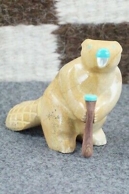 Beaver Zuni Fetish Carving - Enrike Leekya