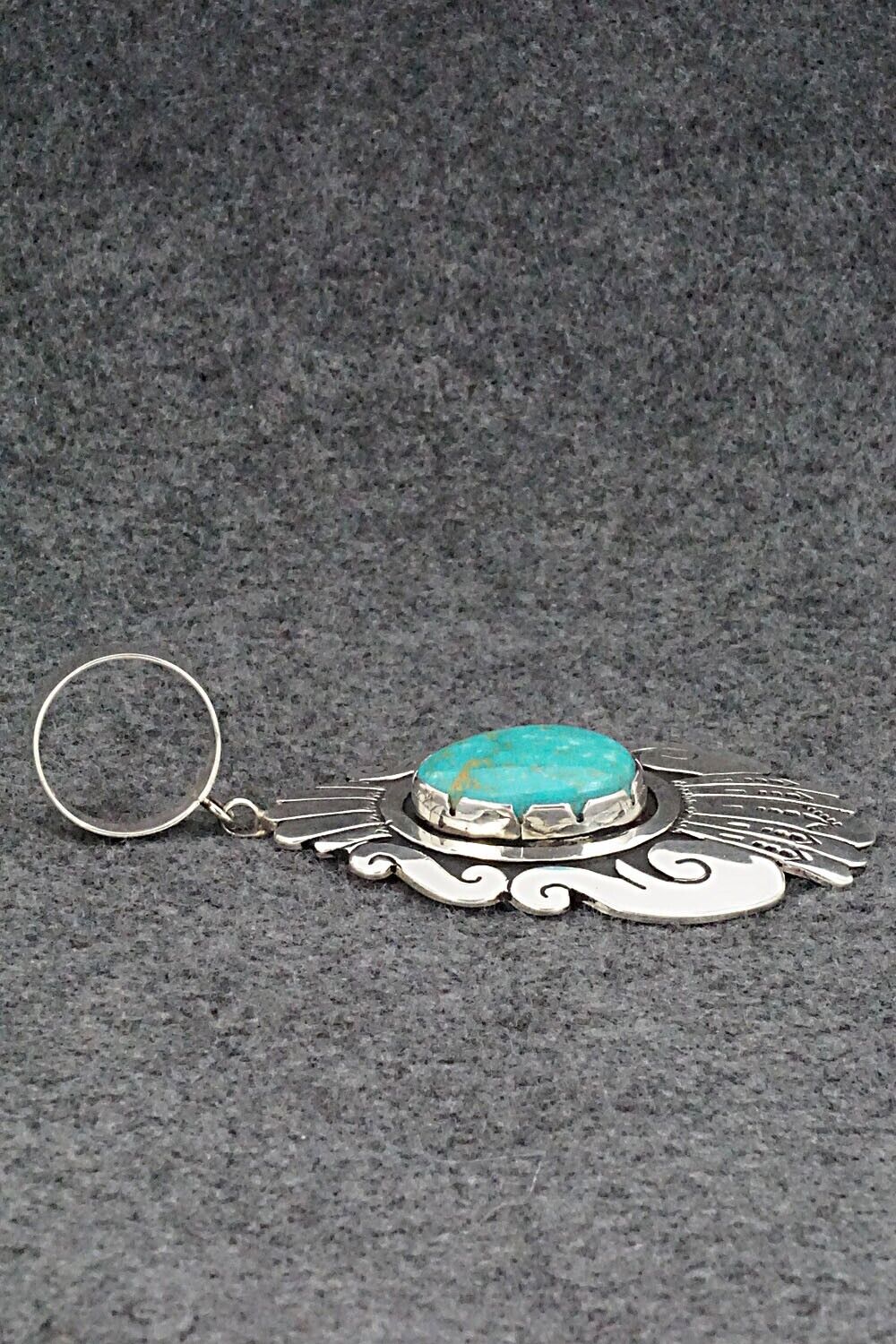 Turquoise & Sterling Silver Pendant - Rosita Singer