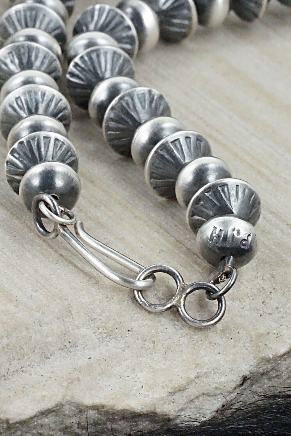 Navajo Pearl Sterling Silver Necklace Set - Preston Haley