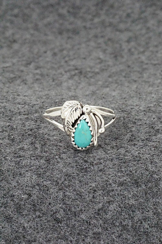 Turquoise & Sterling Silver Ring - Letricia Largo - Size 7