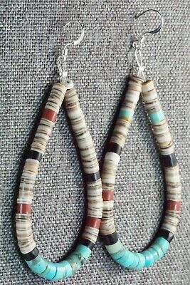 Multi Stone & Sterling Silver Earrings - Torevia Crespin