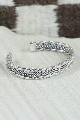 Navajo Sterling Silver Bracelet - Elaine Tahe