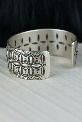 Navajo Sterling Silver Bracelet - Calvin Martinez - High Lonesome Trading