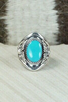 Turquoise & Sterling Silver Ring - Size 9