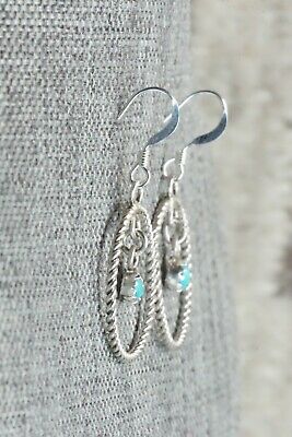 Turquoise & Sterling Silver Earrings - Sylvia Chee