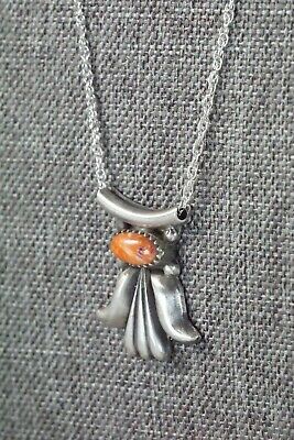 Spiny Oyster & Sterling Silver Necklace - Sharon McCarthy