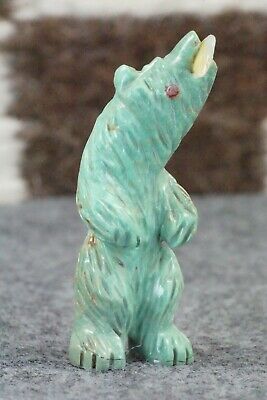 Bear Zuni Fetish Carving - Andres Quandelacy